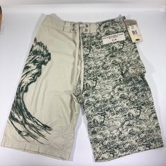 【新品】Oakley サーフパンツ 水着 30 ホワイト×グリーン 夏フェスにも【M4】