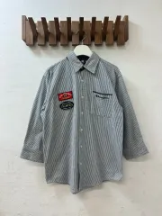 Jpn Champion Champion(チャンピオン) ストライプ パッチワーク シャツ