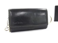 Paul Smith ポールスミス レザー 4連 キーケース 鍵入れ メンズ レディース ブラック系 DK2469