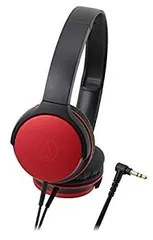 【中古】【非常に良い】audio-technica SoundReality ポータブルオンイヤーヘッドホン メタリックレッド ATH-AR1 RD
