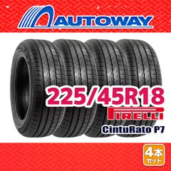 【AUTOWAY】 新品 225/45R18 サマータイヤ PIRELLI CintuRato P7 18インチ 4本セット 夏タイヤ オートウェイ