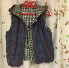 組曲　リバーシブル　ダウンベスト