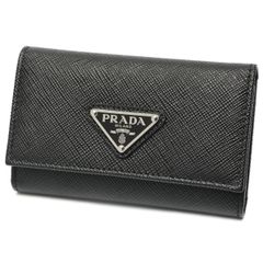 プラダ/PRADA サフィアーノ トライアングル キーケース 1PG004