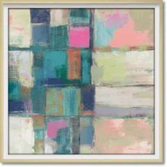 絵画 アブストラクト コレクション シルビア ヴァシレヴァ「アイランド ヒューズ2」 抽象画 アート フレーム 店舗 ホテル 額付き インテリア  レストラン 展示場 ホール 廊下 エントランス モダン コーディネート 飾る Mサイズ 