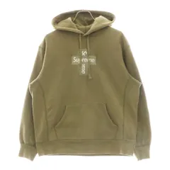 SUPREME (シュプリーム) 20AW Cross Box Logo Hooded Sweatshirt クロスボックスロゴ フーデッドスウェット プルオーバーパーカー カーキ