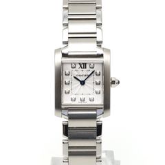 【楠本質店/元住吉】カルティエ/CARTIER　タンクフランセーズSM　Ref.WE110006　25 mm × 20 mm　11Pダイヤ　クオーツ　日本限定　レディース　腕時計