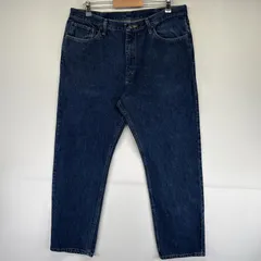 古着 ラングラー Wrangler デニムパンツ テーパード ワーク ジーパン ジーンズ 色落ち 長ズボン 5ポケット w38 L32  ブルー系 メンズ