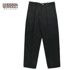 【新品】 UNIVERSAL OVERALL ユニバーサルオーバーオール STANDARD FIT PANTS メンズ ブラック 30-34 PT-03 パンツのサムネイル
