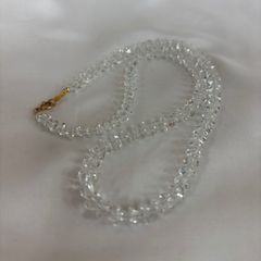 N120 ネックレス 水晶 K18 アクセサリー レトロヴィンテージ - メルカリ