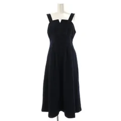 ナチュラルビューティーベーシック NATURAL BEAUTY BASIC 23SS フレアワンピース キャミワンピース デニム M 濃紺 インディゴ /ES ■OS