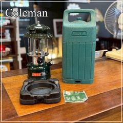 コールマン Coleman 286 ・ 288 ADJUSTABLE ワンマントルランタン ケース付き マントル付属 ガソリンランタン キャンプ用品 照明 94年5月製 現品限り【CA0512-1】