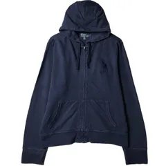 古着 ラルフローレン Ralph Lauren POLO by Ralph Lauren ビッグポニー 鹿の子 フルジップパーカー メンズL相当/eaa571916