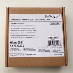 【未使用・開封済み】StarTech.com　USB - RS232C シリアル変換ケーブル　ICUSB232DB25