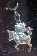 ユニコーン　ディアゴスティーニ　ハローキティ　アクセサリーコレクション66　シルバー　チャーム　サンリオ　限定版　未使用品