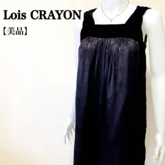 ロイスクレヨン Lois CRAYON ベルベット使いノースリーブチュニックワンピ エレガント