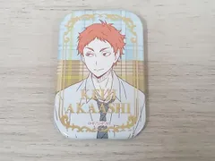 スクエア缶バッジ P.赤葦京治 オフショット×カラー 第一弾 ハイキュー！！