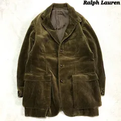 RALPH LAUREN ラルフローレン コーデュロイジャケット エルボーパッチ ポロ ラルフローレン 3つボタン エルボーパッチ付き 太畝
