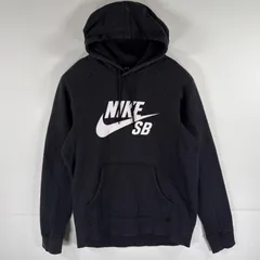古着 ナイキエスビー NIKE SB パーカー スウェット ビッグロゴプリント スケーター ストリート プルオーバー  S  ブラック メンズ