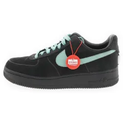 NIKE (ナイキ) ×TIFFANY&CO AIR FORCE 1 LOW 1837 BLACK × ティファニー エアフォース1 ローカットスニーカー ブラック/ブルー US7/25cm DZ1382-001のサムネイル