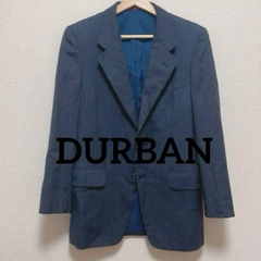 DURBAN ダーバン 紳士 メンズ ストライプ スーツジャケット ネイビー