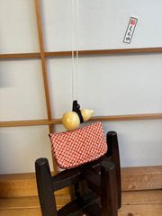 煙草入れ　総絞り　赤系　帯飾り　お祭り　お神輿