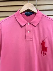 POLO RALPH LAUREN(ポロラルフローレン) メンズ ピンク ビックポニー PK カラーショートスリーブ T シャツ L