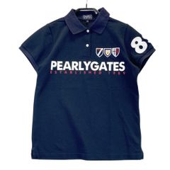 PEARLY GATES パーリーゲイツ ポロシャツ 半袖 ネイビー サイズ1