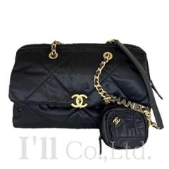 CHANEL　シャネル　ラージ　ボウリング　バッグ　AS4776　マトラッセ　サテン　レザー　ブラック　ゴールド金具　ブランドバッグ　2024年春夏　チェーンショルダーバッグ　ハンドバッグ　ココマーク【71173】