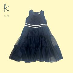 1523◯ kumikyoku ノースリーブ　ワンピース　プリーツ　110-120