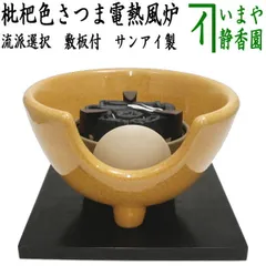 野々田商店　風炉型電熱器　織部B 紅鉢型　裏千家　F411 未使用 Amazon.co.jp: 茶道用 元祖 風炉型電熱器 さつま織部紅鉢 野々田