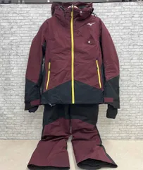 【上下セット】スキーウェア MIZUNO ミズノ DEMO MODEL PARKA&PANTS Z2MEA321 Z2MFA321 サイズM エンジ×ブラック