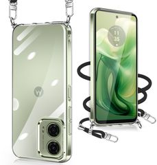 【新着商品】G24 カバー 耐衝撃 5G/Moto 全面保護 モトローラ G04 モト G04 G04 5G/G24 スマホケース Moto ストラップ付き Moto 調節可能 肩掛け ショルダー 斜めかけ 縄掛けケース クリア 紐付き 薄型 ケース 軽量 取