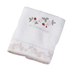 新品 nishikawa【西川】 ハンドタオル (ウォッシュタオル) 34X35cm 洗える 綿100% ふっくら さらさら 滑らか 柔らか 肌に優しい 吸水性 保湿性 無撚糸 シャーリング ワイルドストロベリー ウェッジウッド アイボリー TT3370460