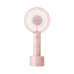 【2025年モデル】 Francfranc フランフラン フレ ハンディファン シア―マーブル ピンク 携帯扇風機 5段階風量調整 充電池 USB充電 Type-C 対応 1のサムネイル