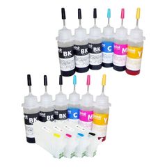 エプソンMUGマグカップ用詰め替えカートリッジセット (4色) BK90mlカラー各30ml リインクオンラインショップ