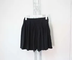 黒 レペットスカート Le pivot ル・ピボット コットンタックスカート ロング丈