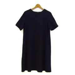 クミキョク ロングワンピース トップス 半袖 レース レディース 3サイズ ネイビー 組曲 【中古】