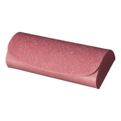 ☆ カービング風/ピンク ☆ メガネケース メガネケース おしゃれ 眼鏡ケース めがねケース メガネ入れ 眼鏡入れ セミハード マグネット レディース メンズ 女性 男性 大人 シンプル オシャレ 伊達めがね だてめがね だて眼鏡 老眼鏡 シニアグラス