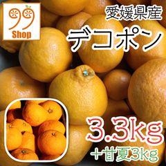 愛媛県産 デコポン3kg+300g補償分 甘夏3kg 1899円 訳あり家庭用 柑橘
