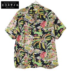 SUN SURF サンサーフ 【美品】SS35316 HAWAIIAN VILLAGE S/S 半袖アロハシャツ/ L