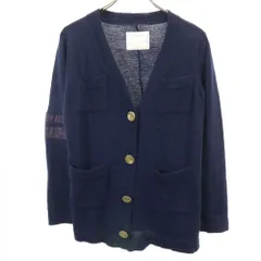 希少❤️sacai サカイ　ドッキングカーディガン　襟付き　プリーツ　ネイビー sacai サカイ 21SS Suiting x Knit Cardigan スーチングニット