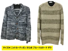 サイズM ニットカーディガン 計2点セット ブルートルネードショールカラー / ザラ 2506WH012