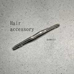 バレッタ　ヘアピン　ヘアアクセサリー　シルバー　シンプル　おしゃれ　上品