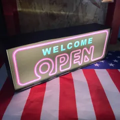 【OPEN】LEDナイトライト NEON OPEN 振動センサーライト LEDサイン アメリカン雑貨 ガレージ