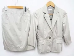 【送料無料】a.v.v standard オシャレでかわいい スカートスーツ セットアップ 上下 グレーベージュ系 Sサイズ36 春夏用 ■L16196SSS18-103（4）6/04