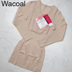 【新品タグ付き】Wacoal　ワコール　インナー　長袖　M　ランジェリー　下着ㅤBE　ベージュ　シンプル　ワコールあったか研究所　ビューティープラス　ほどよくフィット　プレゼント　ギフト
