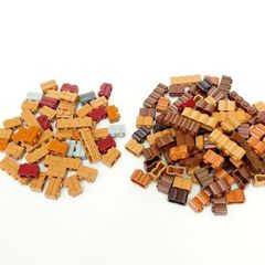 3027　レゴ　丸太＆レンガ　大量セット　煉瓦　LEGO　レゴブロック　まとめ売り　詰め合わせ