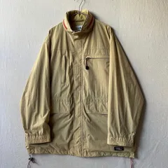 80s L.L.Bean マウンテンパーカー / M ナイロン ベージュ オレンジ ジャケット アウトドア フード USA ビンテージ 90s O4-10030-9673