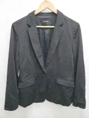 ◇ Θ UNTITLED アンタイトル フォーマル　きれいめ 長袖 テーラード　ジャケット サイズ2LT ブラック レディース P  【1409250028403】