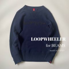 LOOPWHEELER × BEAMS JAPAN / 別注 吊り裏毛 クルーネックスウェット　カタカナ プリント